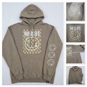 Slyfox Threads Mom Life Hoodie Sweatshirt Nirvana Parody Brown‎  Womens XXL